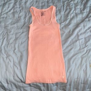Neon light pink/salmon tank top AEO